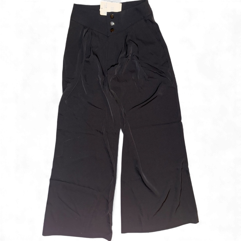 Halara high waisted 3 button closure wide leg work pants xs